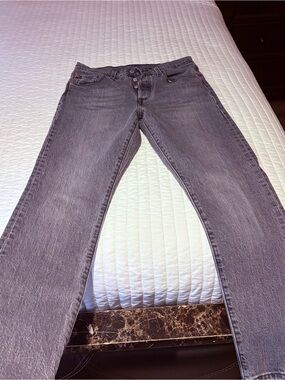 Levi's Men's Washed Black Straight Jeans